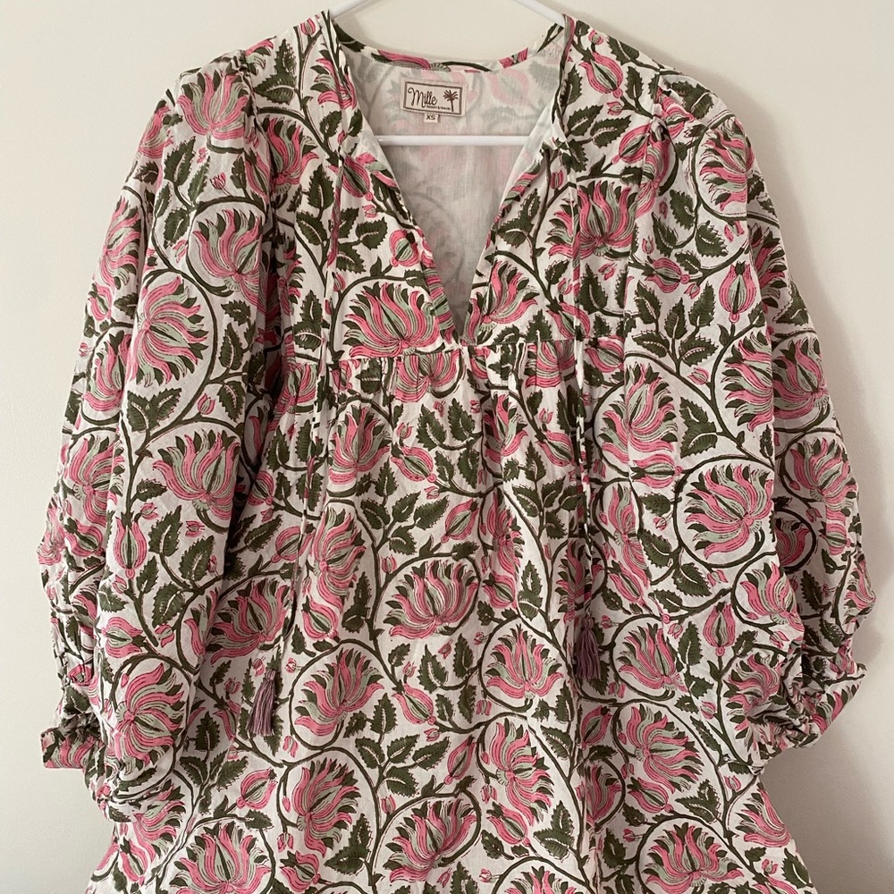 Mille Daisy Dress in Lotus Floral in XS